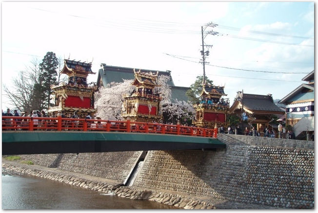古川祭の山車の様子